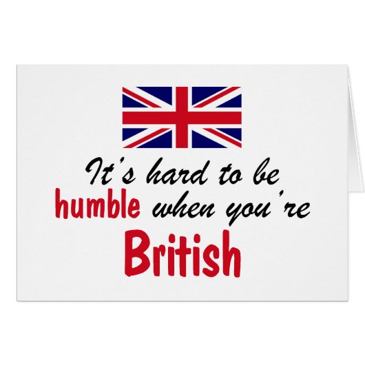 Humble British Cards (Front Horizontal)