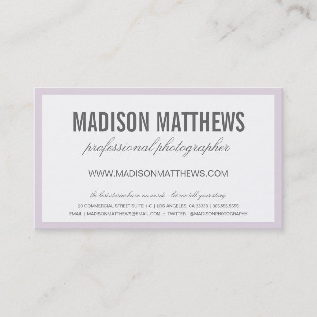 HUMBLE | BUSINESS CARDS (Front)