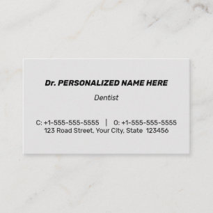 Humble, Conservative, & Corporate Business Card