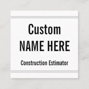Humble, Construction Estimator Profile Card