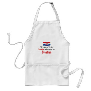 Humble Croatian Adult Apron