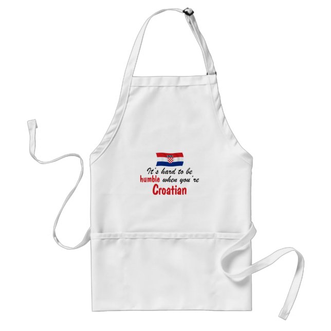 Humble Croatian Adult Apron (Front)
