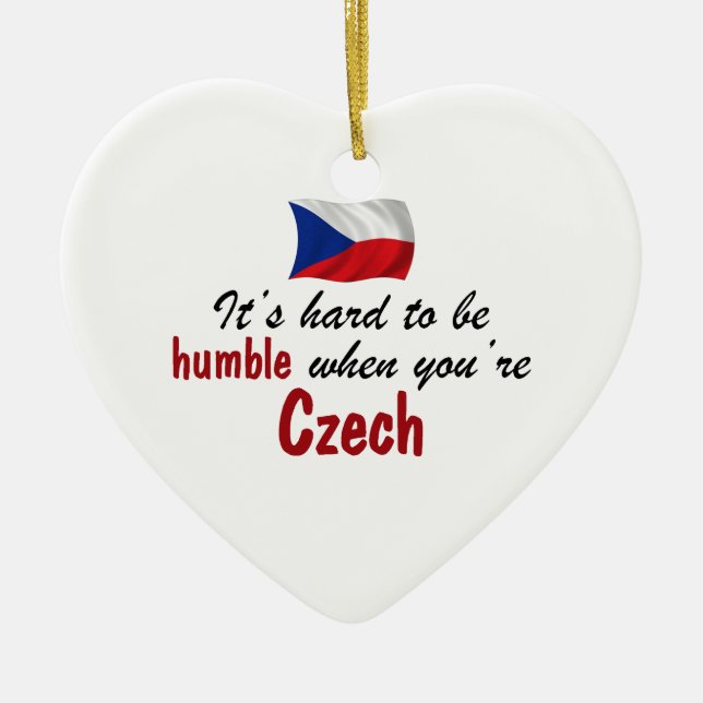 Humble Czech Ceramic Ornament (Front)