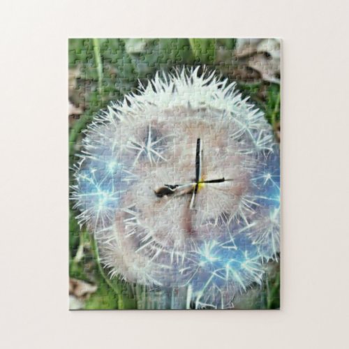 Humble dandelion clock photo jigsaw puzzle jigsaw puzzle