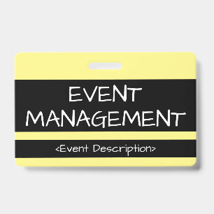 Humble "EVENT MANAGEMENT" Badge