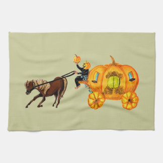 Humble Horse Pumpkin horseman & carriage towel
