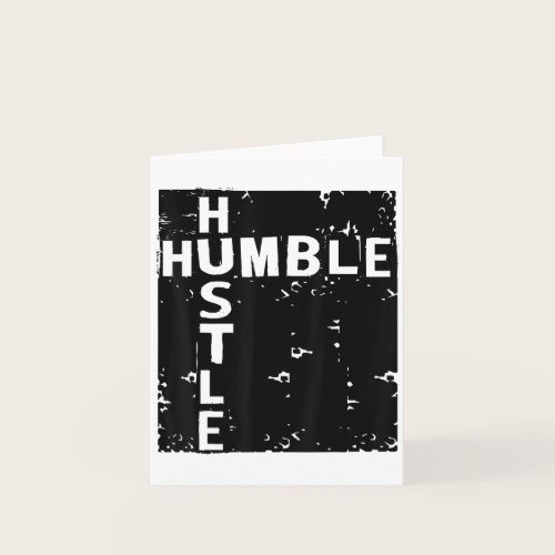 Humble Hustle Insrational Motivational Entrepreneu Card