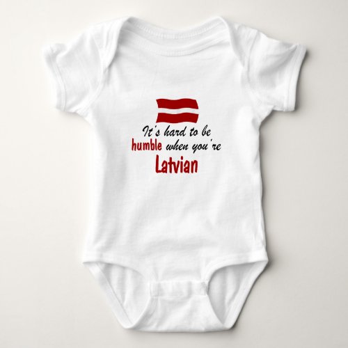 Humble Latvian Baby Bodysuit