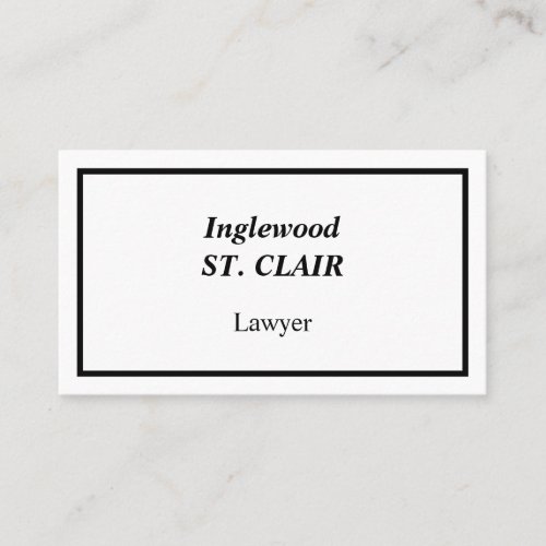 Humble Law Professional Business Card