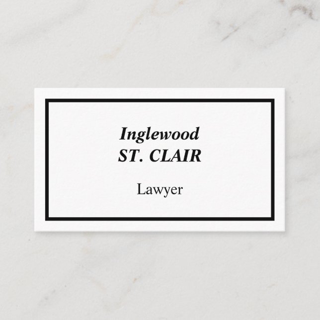 Humble, Law Professional Business Card (Front)