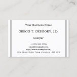 [ Thumbnail: Humble Lawyer Business Card ]