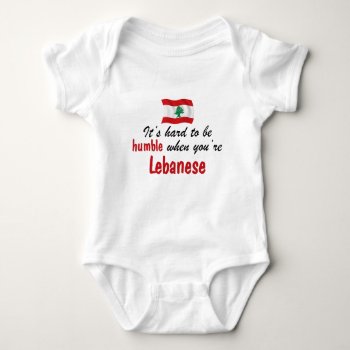 Humble Lebanese Baby Bodysuit by worldshop at Zazzle