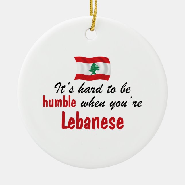 Humble Lebanese Ceramic Ornament (Front)
