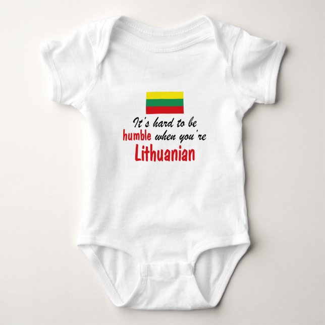 Humble Lithuanian Baby Bodysuit (Front)