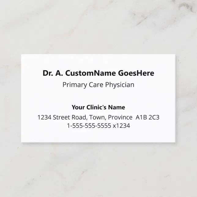 Humble, Minimal & Simple Business Card Zazzle