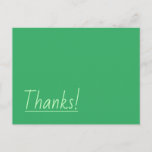 [ Thumbnail: Humble, Minimalist "Thanks!" Postcard ]