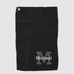 [ Thumbnail: Humble Personalized Name and Initial Golf Towel ]