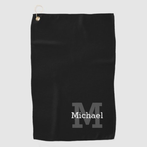 Humble Personalized Name and Initial Golf Towel