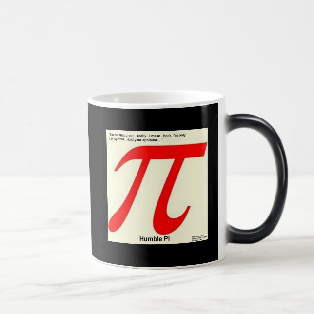 Humble Pi R Square Funny Color Morph Mug (Right)