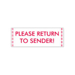 [ Thumbnail: Humble "Please Return to Sender!" Rubber Stamp ]
