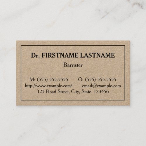Humble Professional Business Card