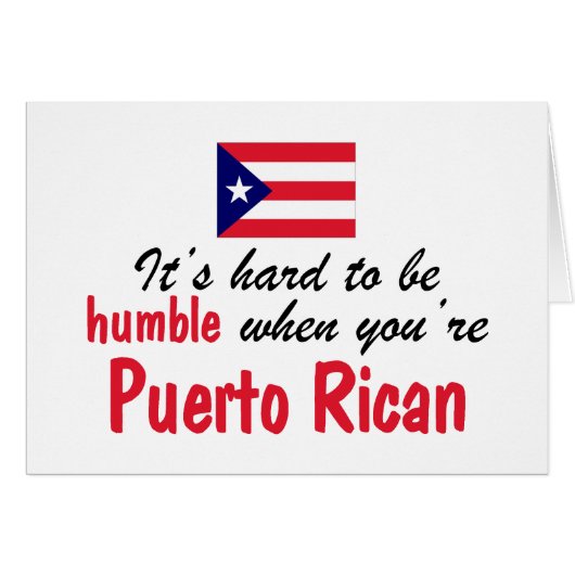 Humble Puerto Rican Cards (Front Horizontal)