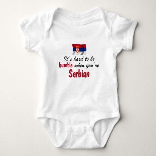 Humble Serbian Baby Bodysuit