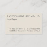 [ Thumbnail: Humble, Simple, and Basic Business Card ]