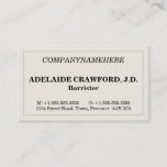 [ Thumbnail: Humble, Simple Business Card ]