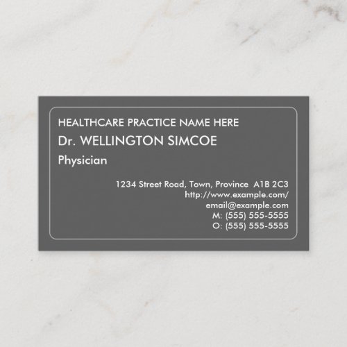 Humble Simple  Corporate Business Card