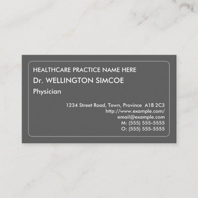 Humble, Simple & Corporate Business Card (Front)