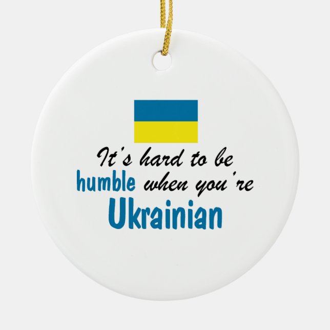 Humble Ukrainian Ceramic Ornament (Front)