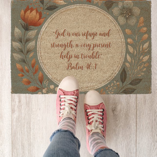 Humble Wreath Customizable Bible Verse Fiber Doormat (Creator Uploaded)