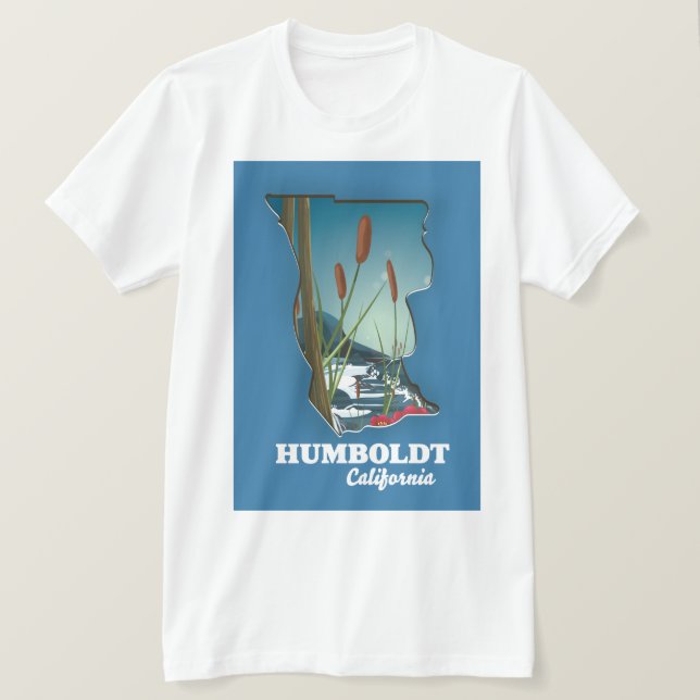 Humboldt california map T-Shirt (Design Front)