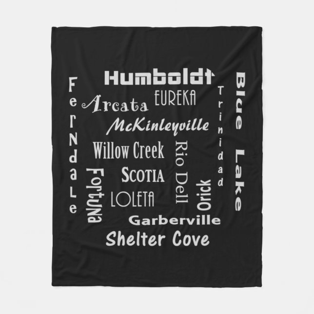 Humboldt County  Fleece Blanket (Front)