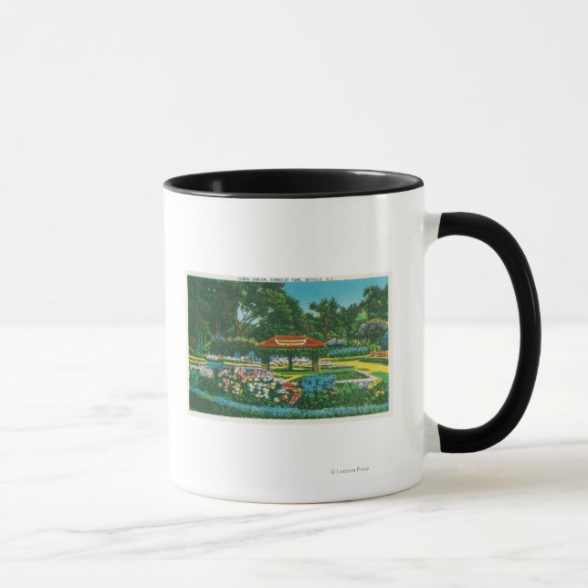 Humboldt Park Floral Emblem View Mug (Right)