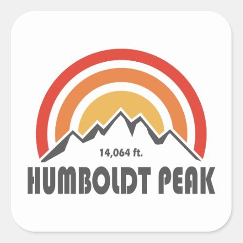 Humboldt Peak Square Sticker