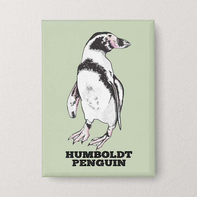 Humboldt penguin button (Front)