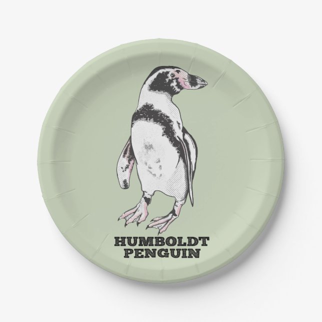 Humboldt penguin paper plates (Front)