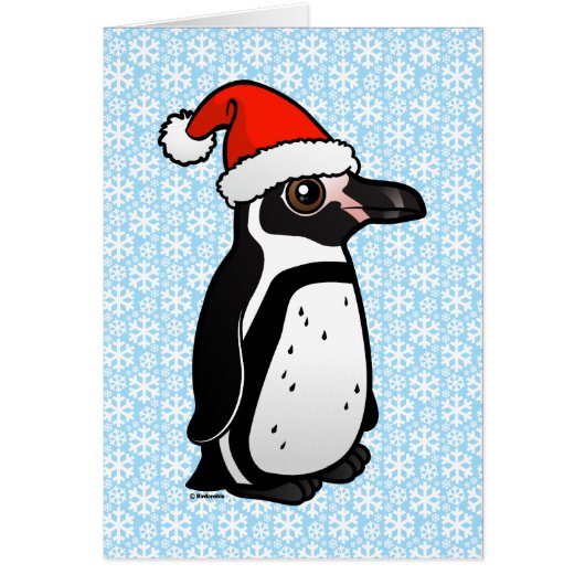 Humboldt Penguin Santa Cards (Front)