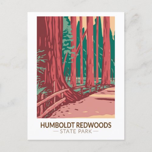 Humboldt Redwoods State Park Avenue of the Giants Postcard