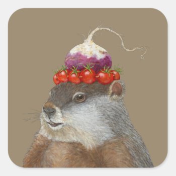 Humboldt The Groundhog Stickers by vickisawyer at Zazzle