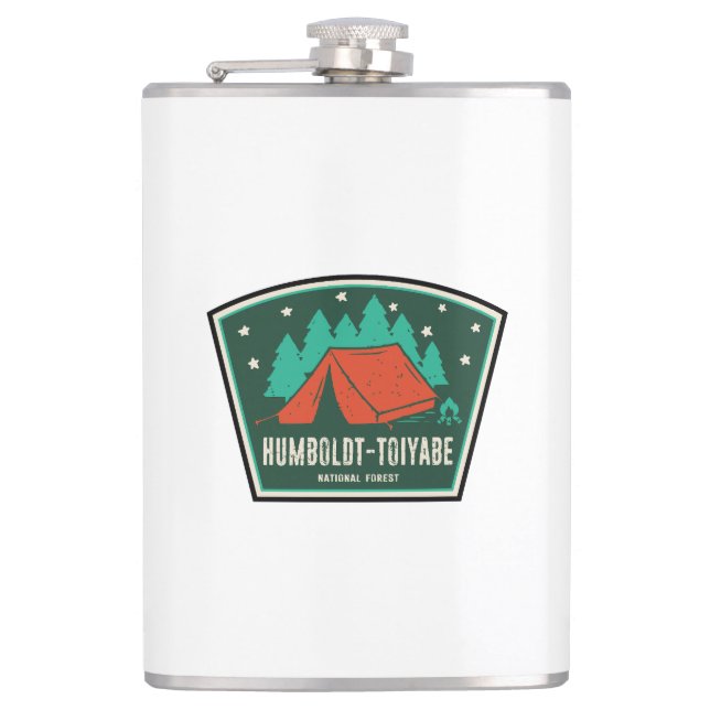 Humboldt-Toiyabe National Forest Camping Flask (Front)
