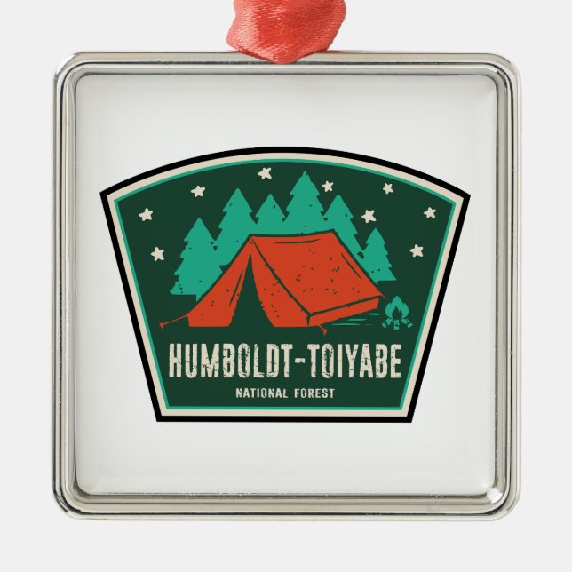 Humboldt-Toiyabe National Forest Camping Metal Ornament (Front)