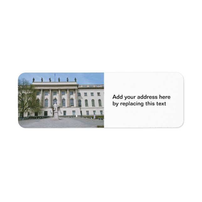 Humboldt University in Berlin Label (Front)
