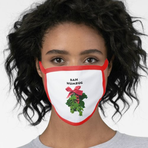 Humbug Christmas Mistletoe Face Mask