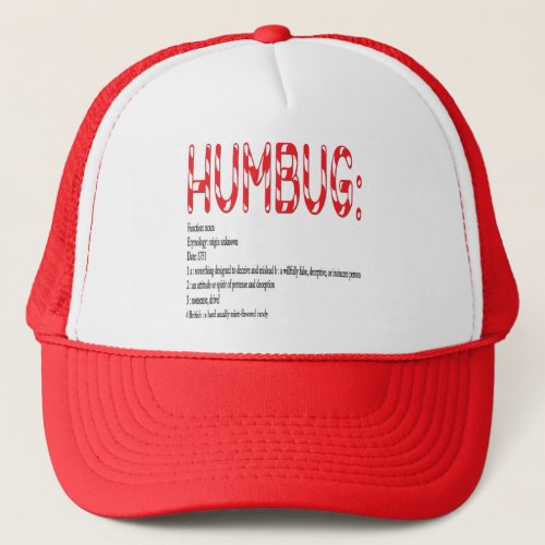 HUMBUG definition Trucker Hat
