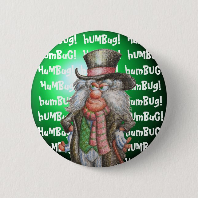 Humbug! Pinback Button (Front)