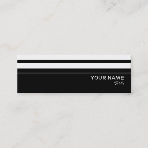 Humbug stripe business card template skinny