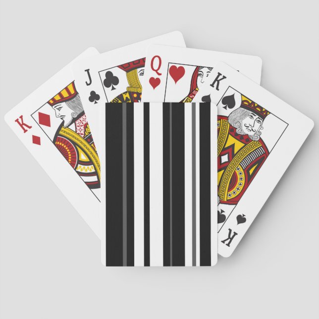 Humbug Stripe vertical Poker Cards (Back)